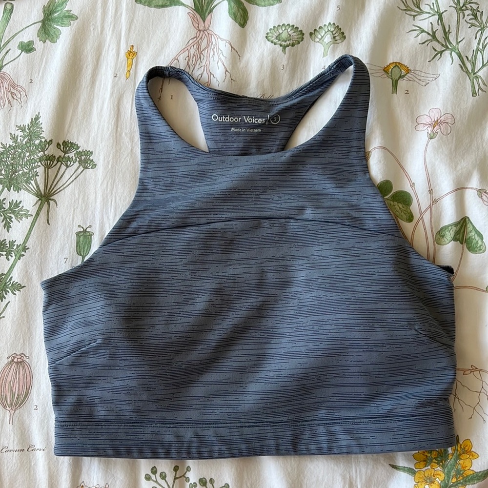 OV TechSweat Crop in Steel Blue 🌀